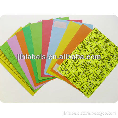 A4 label -------Color and custom Label